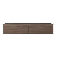 TV stolek Bemmi ořech Wisconsin 150/28/32 cm - tmavě hnědá, kompozitní dřevo (150/28.4/31.8cm) - Selsey