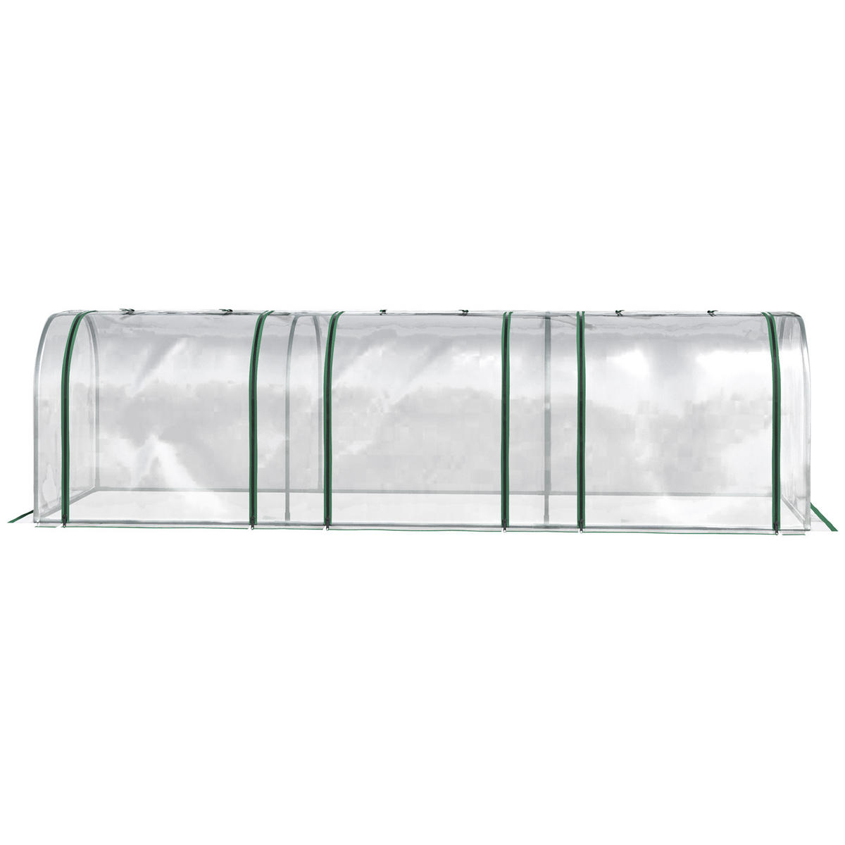 FOLIENGEWÄCHSHAUS, Transparent, PVC(Folie), Stahl(Gestell) - Transparent, Kunststoff (100/80/295cm) - Outsunny