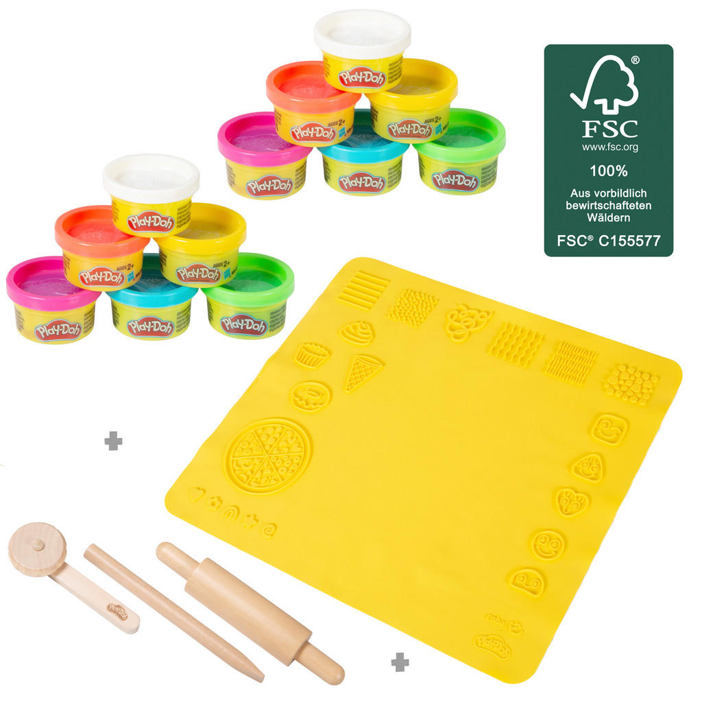 Thumbnail - Roba Spielset, Grau, Kunststoff, Holz, 50x55x1 cm, unisex, FSC Mix, Spielzeug, Kinderspielzeug, Malen & Basteln