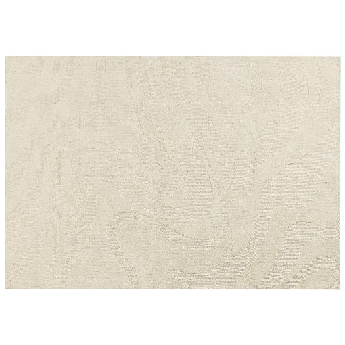 TEPPICH Beige 160/230 cm Wolle Sasnak - Beige, Textil (160/230cm) - Beliani