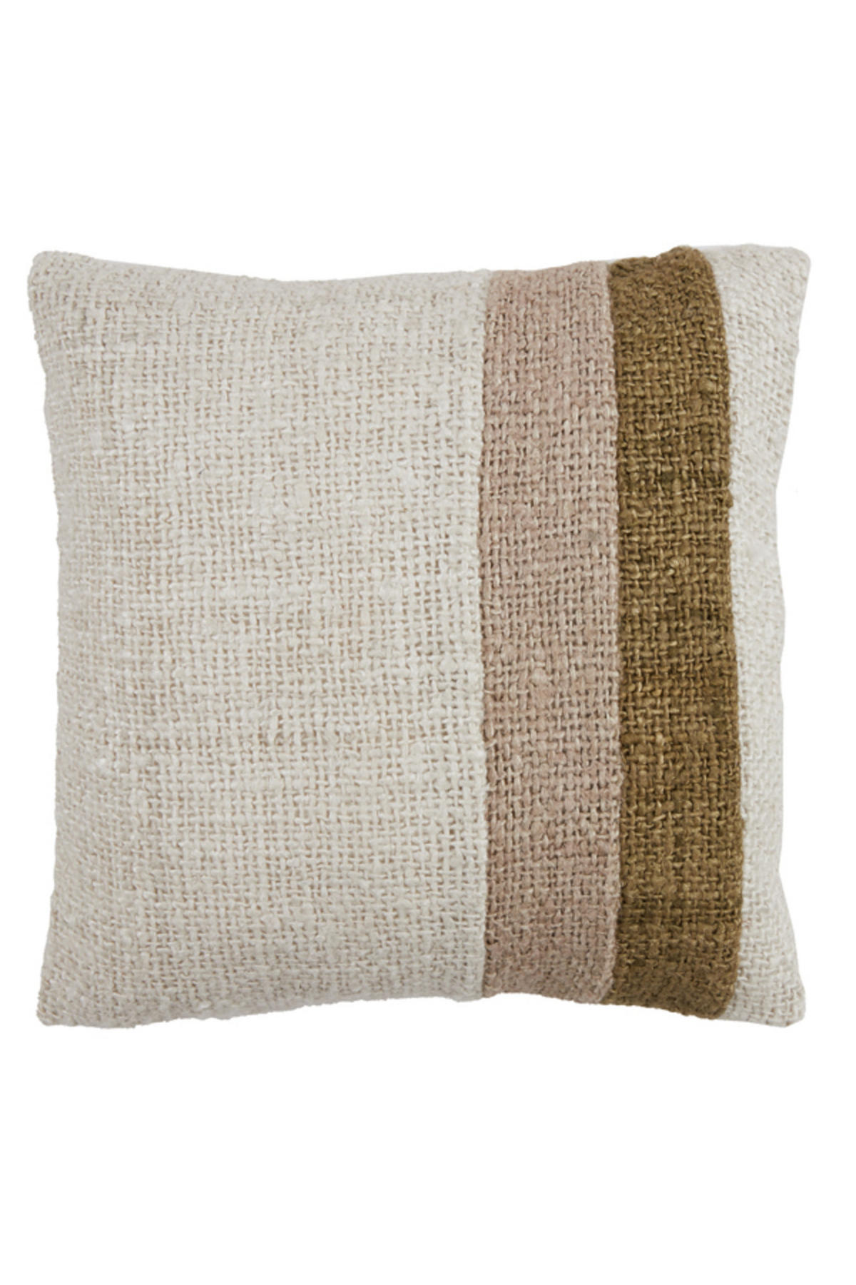 DEKOKISSEN Surrey Weiß 45/45/10 cm - Weiß, Textil (45/45cm) - Light & Living