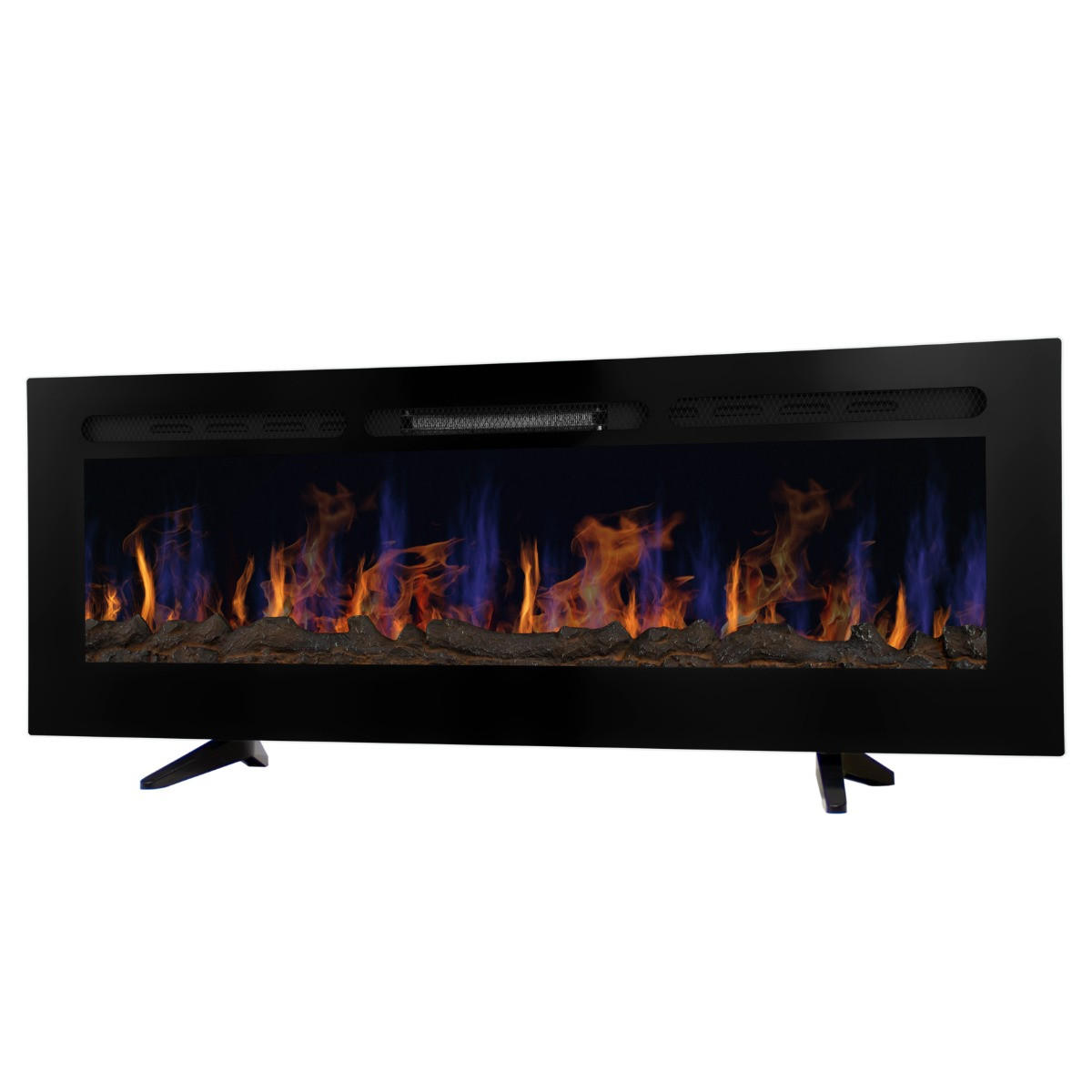 WANDKAMIN Einbau Elektrokamin 152cm - Schwarz, Metall (152/1/15cm) - Monstershop