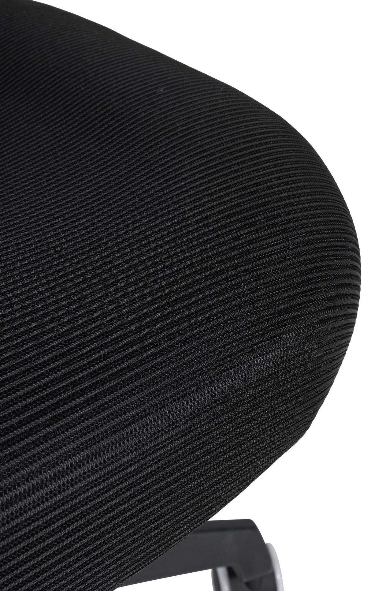 DREHSTUHL Stoff Schwarz - Schwarz, Kunststoff/Textil (54/99/61cm) - CLP