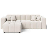 ECKSOFA Loopo Creme Links - Creme, Holz/Textil (265/180cm) - Graingold