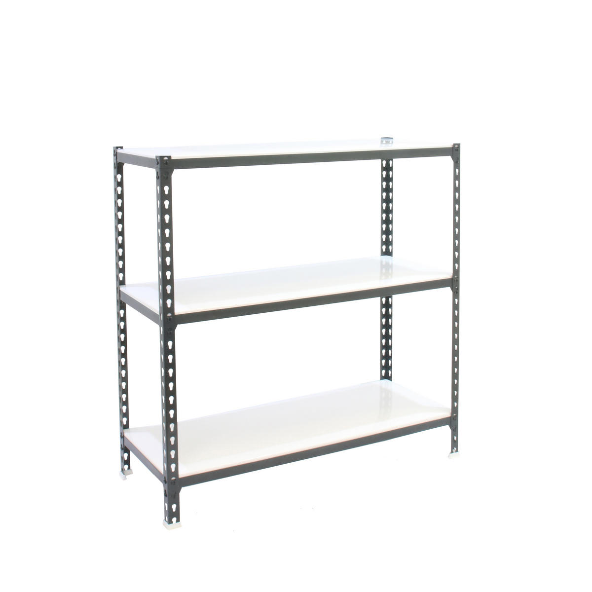 SCHWERLASTREGAL Baby Metal Shark HxBxT 90 x 110 x 50 cm Fachlast 200 kg Anthrazit-Weiß - Anthrazit, Metall (110/90/50cm) - PROREGAL