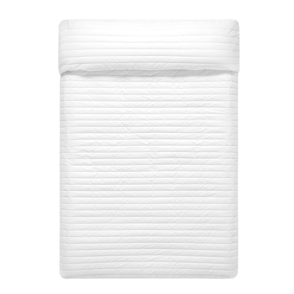 TAGESDECKE Dash Weiss 270x260 cm (Bett 160/180) - Weiß, Textil (270/260cm) - Happy Friday