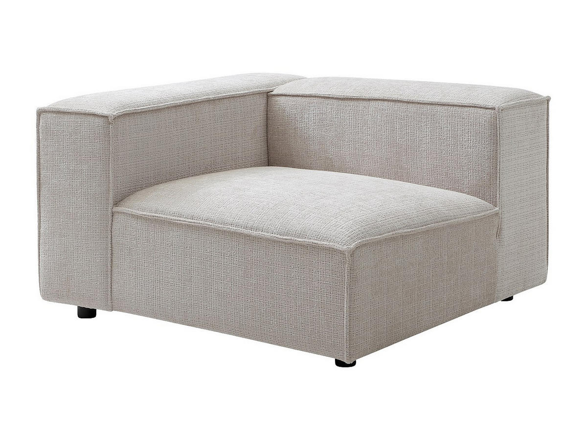 MODULIERBARES Sofa - 3 Personen - stoff - beige Ruzolo - Beige, Textil/Metall (242/67/105cm) - Vente-Unique