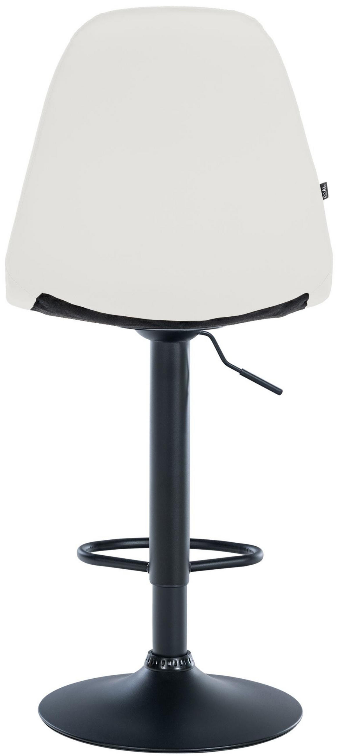 BARHOCKER Metall weiß - Weiß, Textil/Metall (47/58/56cm) - CLP