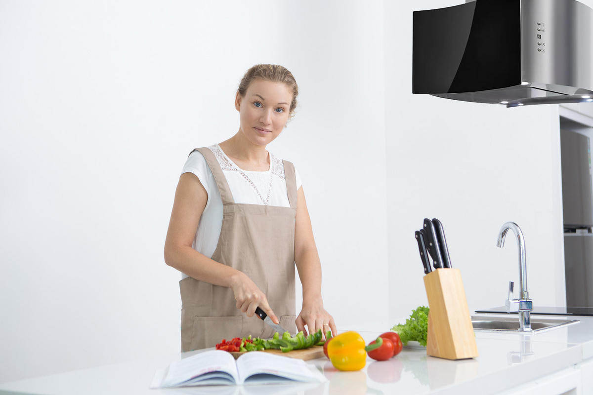 DUNSTABZUGSHAUBE AI 7418 Eco 70 cm Schwarz - Schwarz, Glas (70/98.5/60cm) - Kaiser Küchengeräte