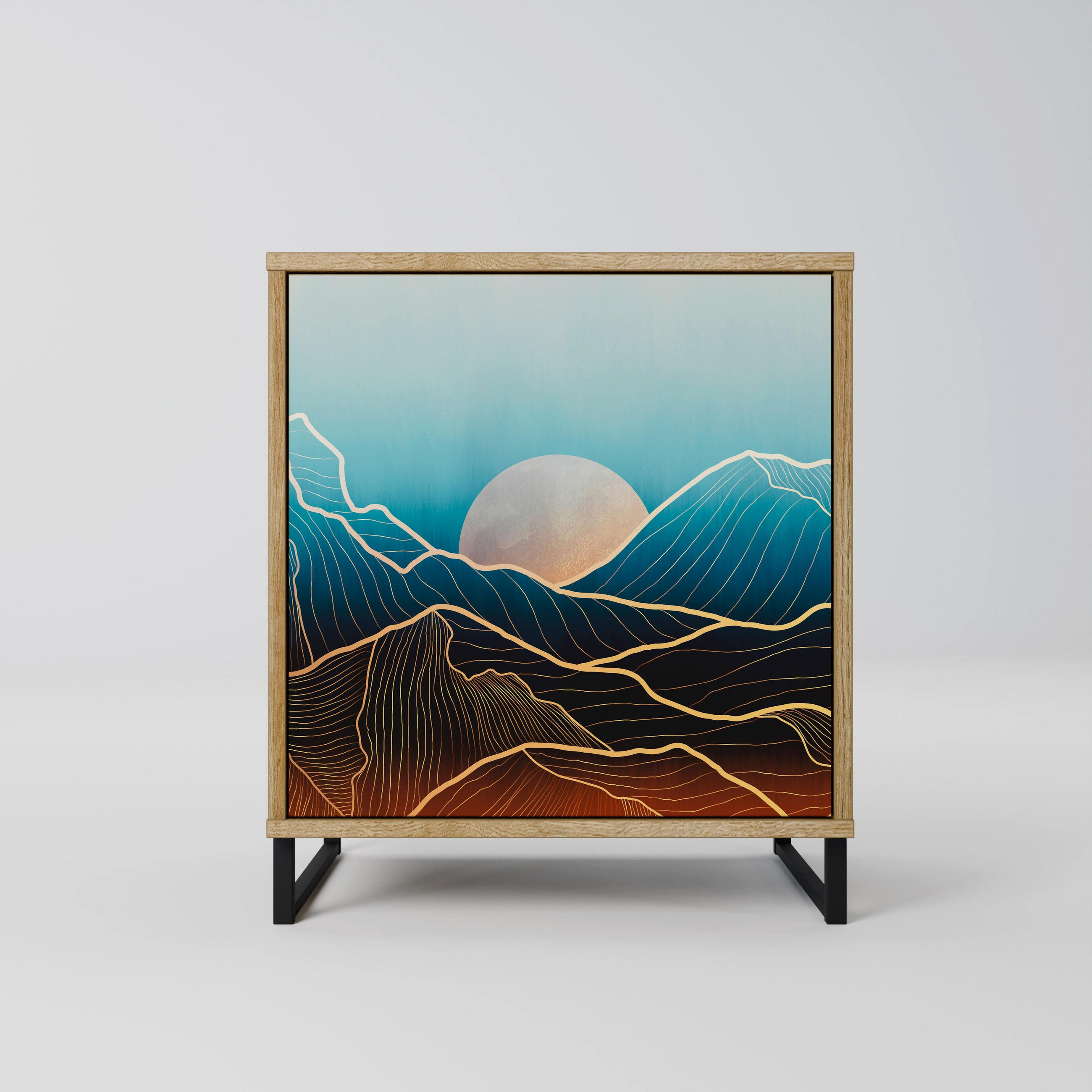 SpaceRebels Sideboard Eiche 57.5x67.5x42 cm