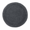 BADEMATTE 80 cm rund, 100% Baumwolle, wendbar - Grau, Textil (80/80cm) - Homescapes