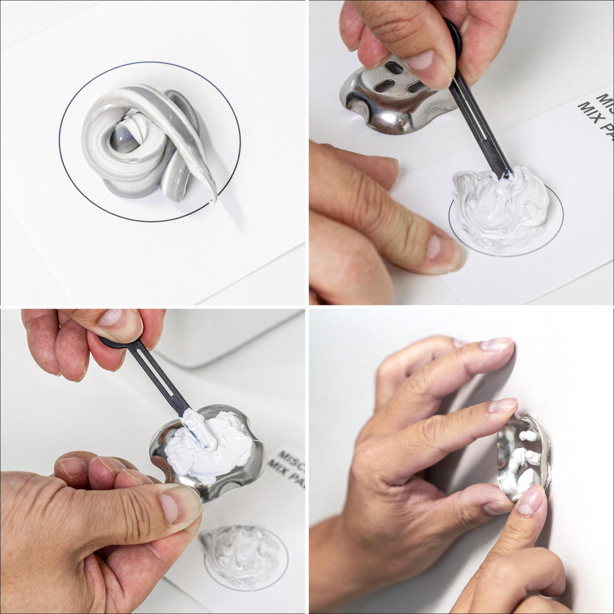 KLEBE-SET PIAZZA & LUCENTE - Grau, Kunststoff (4/4.5/1cm) - bremermann