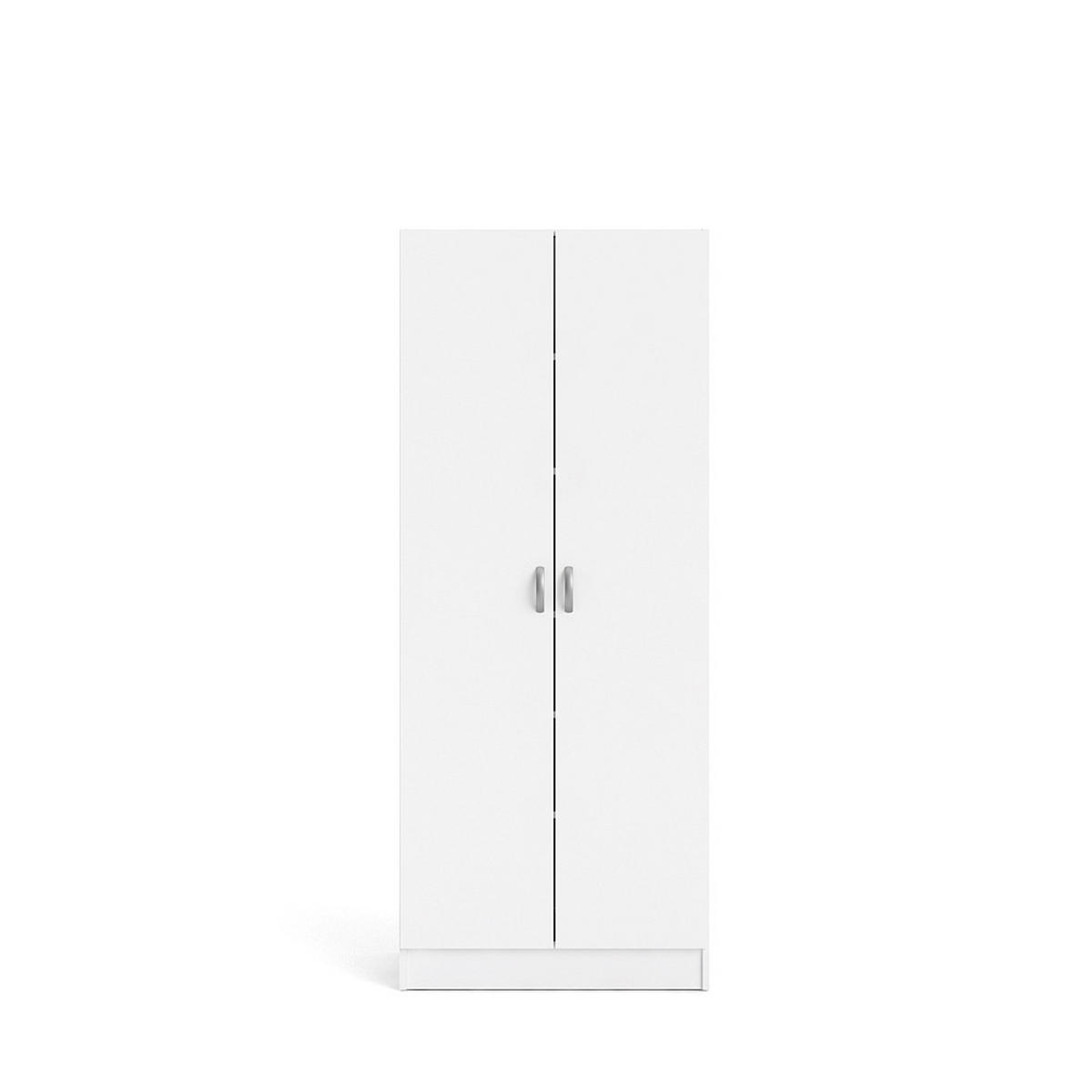 KLEIDERSCHRANK weiß - Weiß, Holzwerkstoff (69/170/35cm) - ebuy24