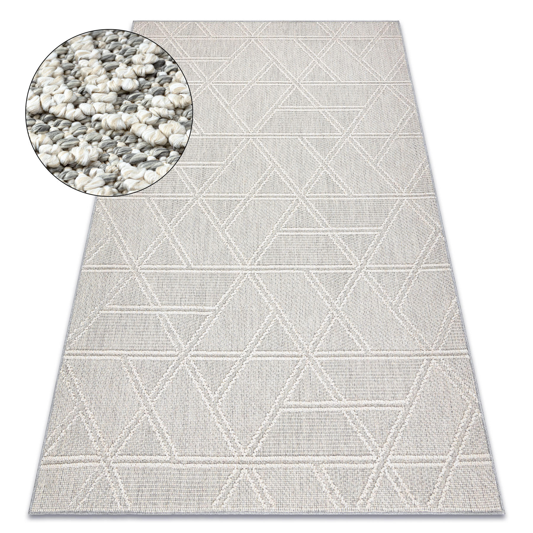 TEPPICH Origi 120/170 cm - Grau, Textil (120/170cm) - rugsX