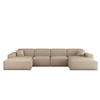 WOHNLANDSCHAFT Celes Premium In Artico - Beige, Holzwerkstoff/Textil (378/73/165cm) - Fun Möbel