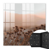 SCHLÜSSELBOX Schwarz 30x30 cm- Türöffnung nach rechts - Herbstlandschaft - Braun, Metall (30/30/5cm) - TULUP