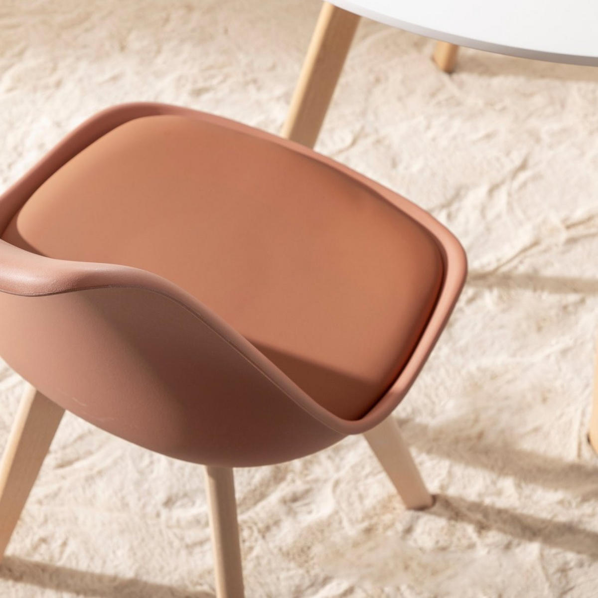 KÜCHENSTUHL Kler Terrakotta / Orange 48 cm x 82 cm - Terracotta, Kunststoff (48/82/57cm)