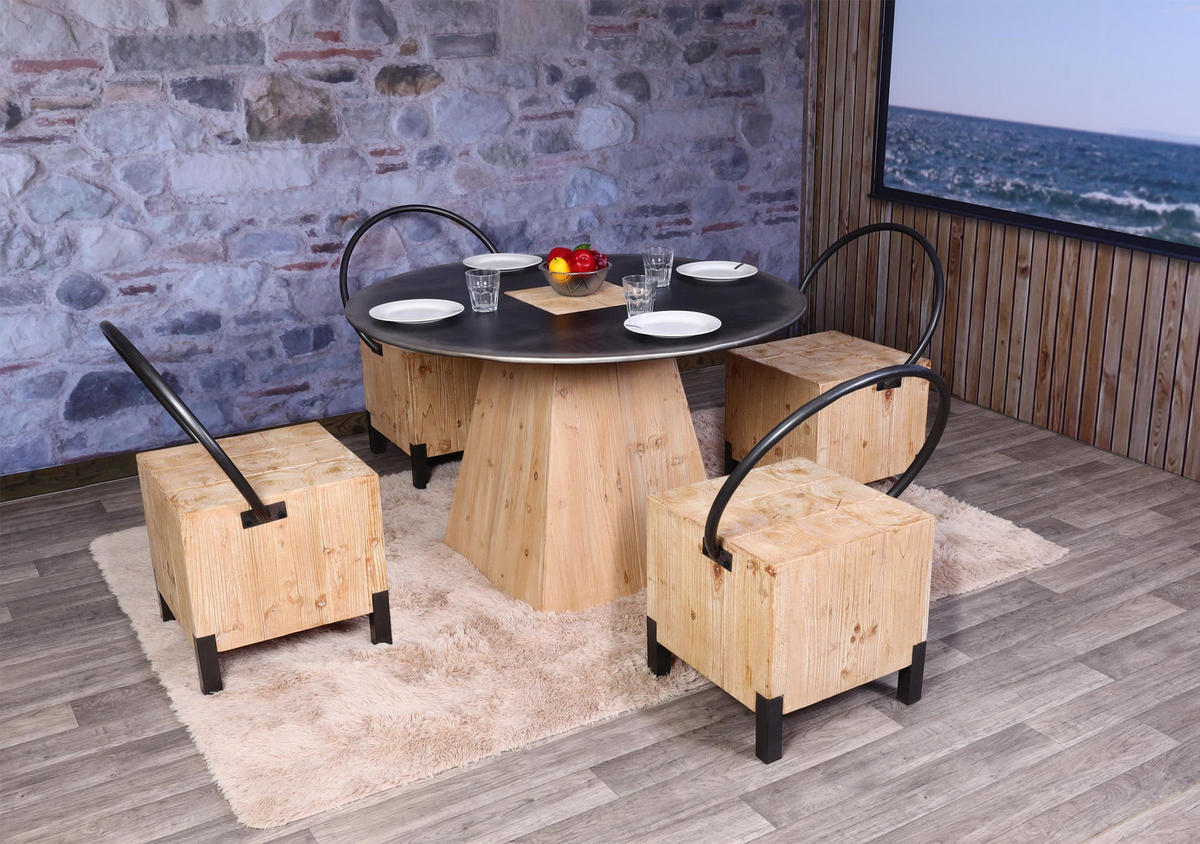 ESSZIMMERSTUHL Braun, Schwarz 4er-Set - Schwarz/Braun, Holz (60/84/50cm) - MCW