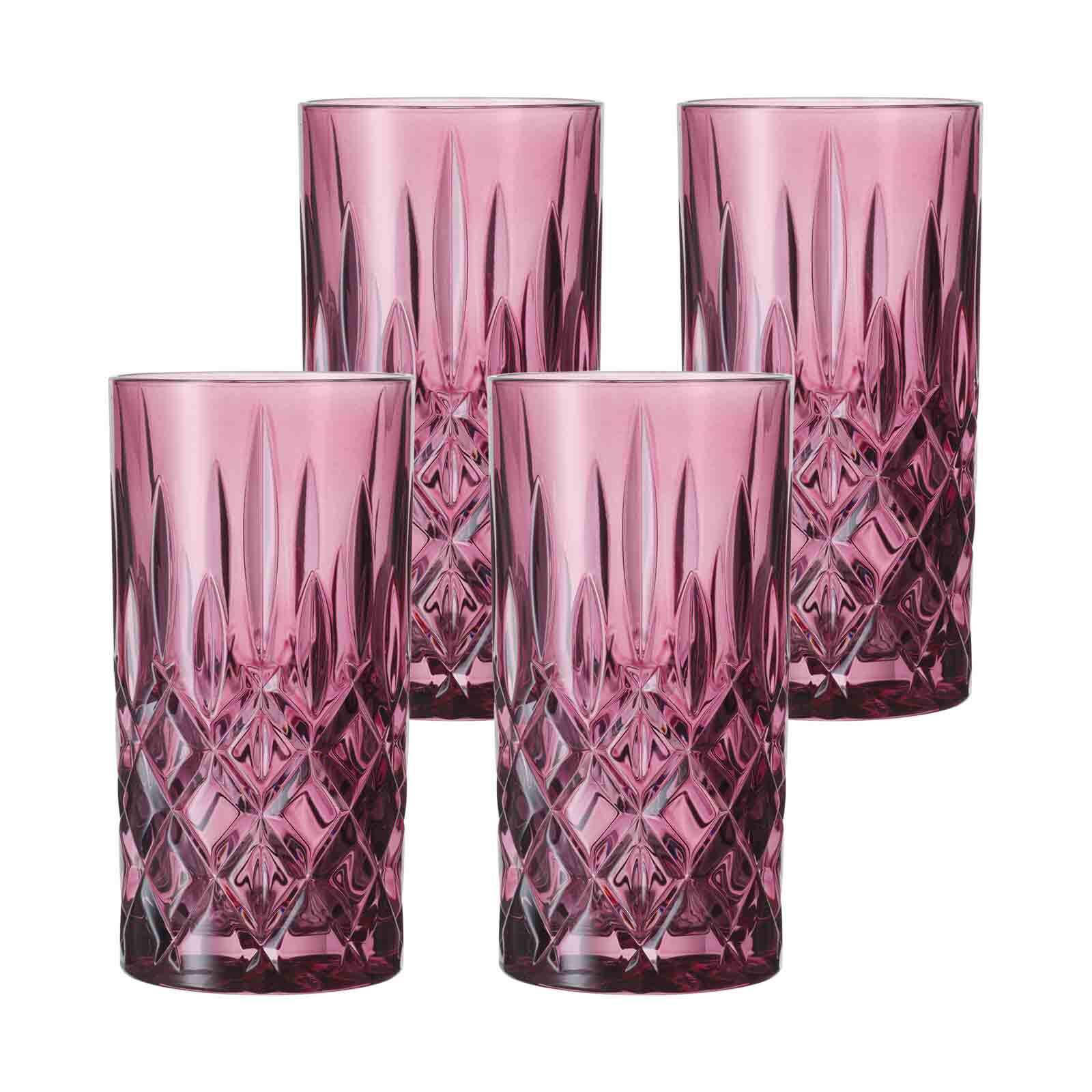 LONGDRINKGLÄSER Noblesse Berry 395 ml 4er Set - Beere, Glas (0.395L) - Nachtmann