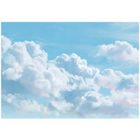 FOTOTAPETE Wolken Himmel Blau 150x105 cm - Multicolor, Papier (150/105cm) - Wallarena