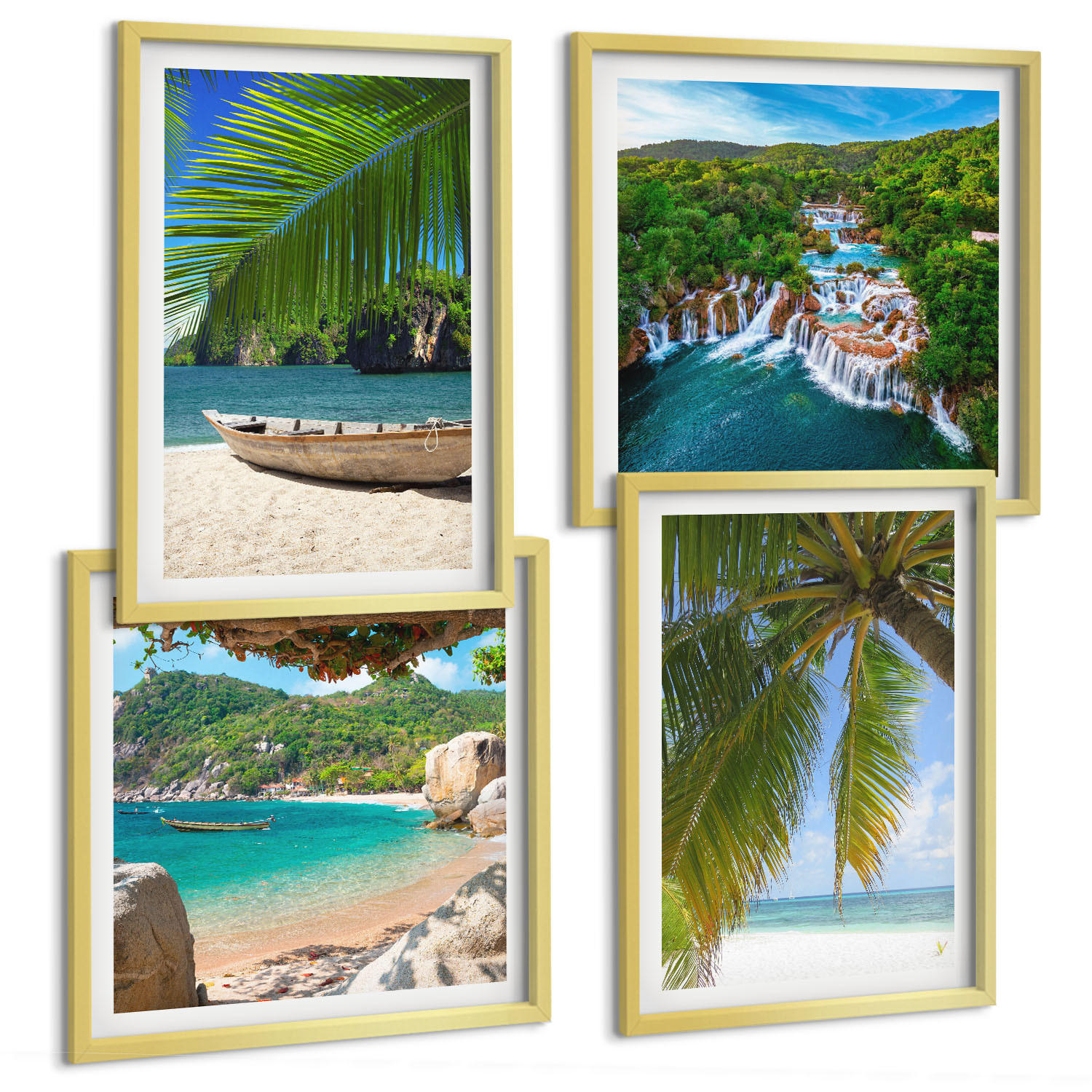 Tulup Bilder Gold 50x50 cm