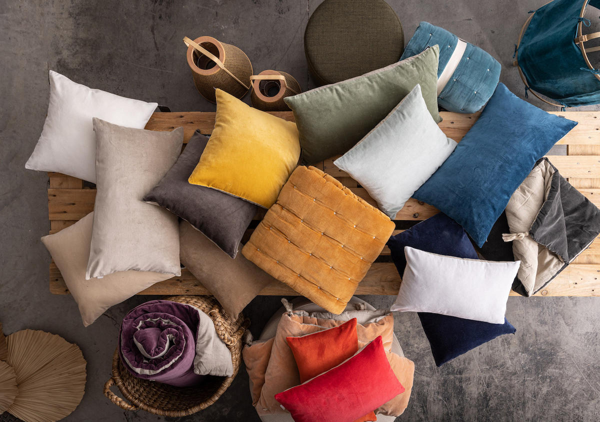 BETTLÄUFER Elise kobalt 90 x 240 cm - Dunkelblau, Textil (240/90cm) - Vivaraise