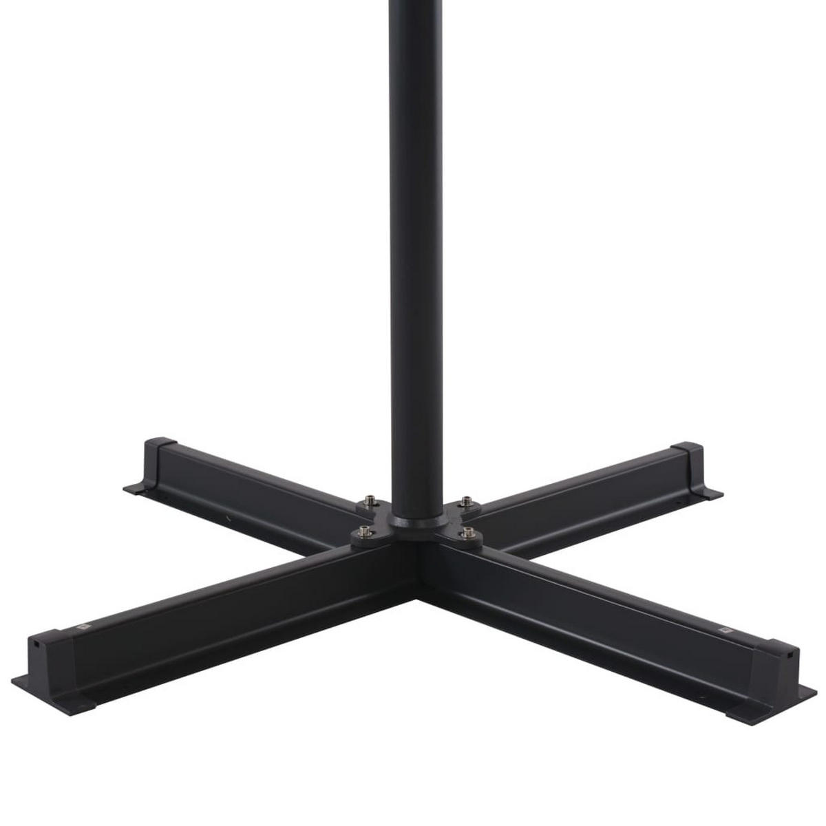 SONNENSCHIRM Mit Aluminium-Mast 500 Cm Anthrazit - Anthrazit, Textil (100/500cm) - vidaXL