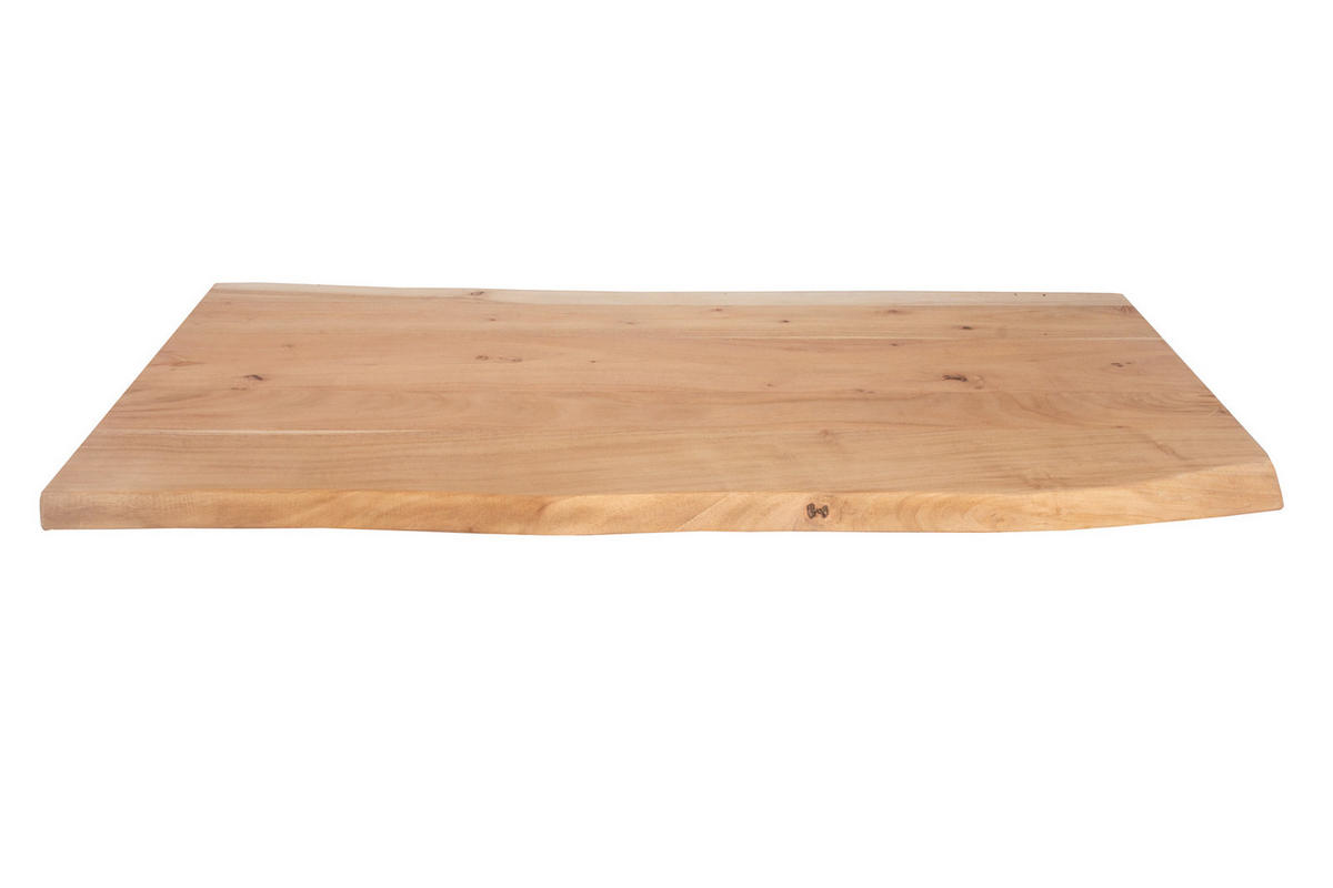 TISCHPLATTE CURT - Beige/Naturfarben, Akazienholz/Holz (60/100/3cm) - SAM