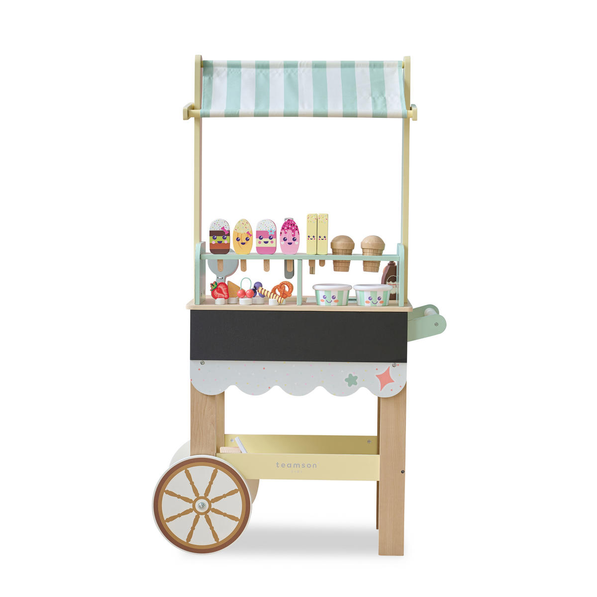 EISSTAND mit 33 Zubehörteilen, 100cm, Minze - Grün, Holz - Teamson Kids