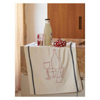 KÜCHENTUCH Phil Drink ekrü 50 x 70 cm - Weiß, Textil (70/50cm)