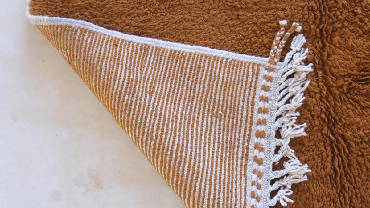 BERBERTEPPICH aus reiner Wolle 164x 257 cm - Braun, Naturmaterialien (164/257cm) - AFK Living