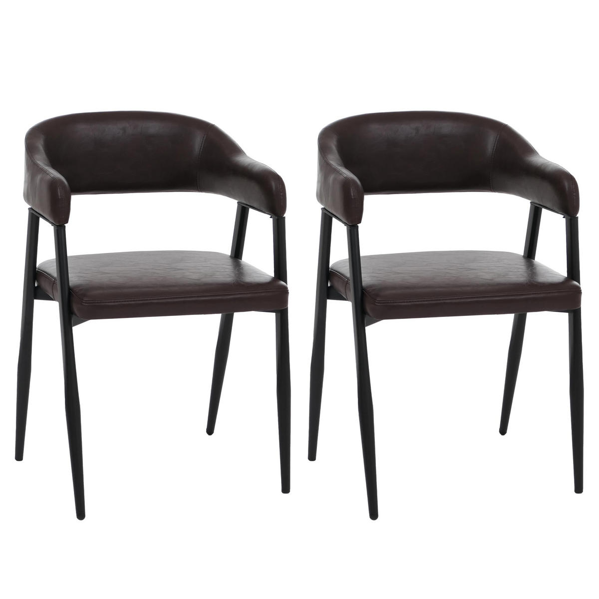 ESSZIMMERSTUHL Dunkelbraun - Dunkelbraun, Kunststoff (51/77/52cm) - MCW