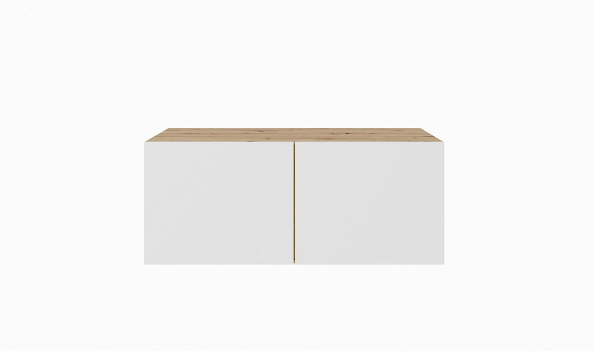 TV-SCHRANK LIO - Eiche Artisan/Weiß, Holzwerkstoff (100/41/40cm) - Meblini