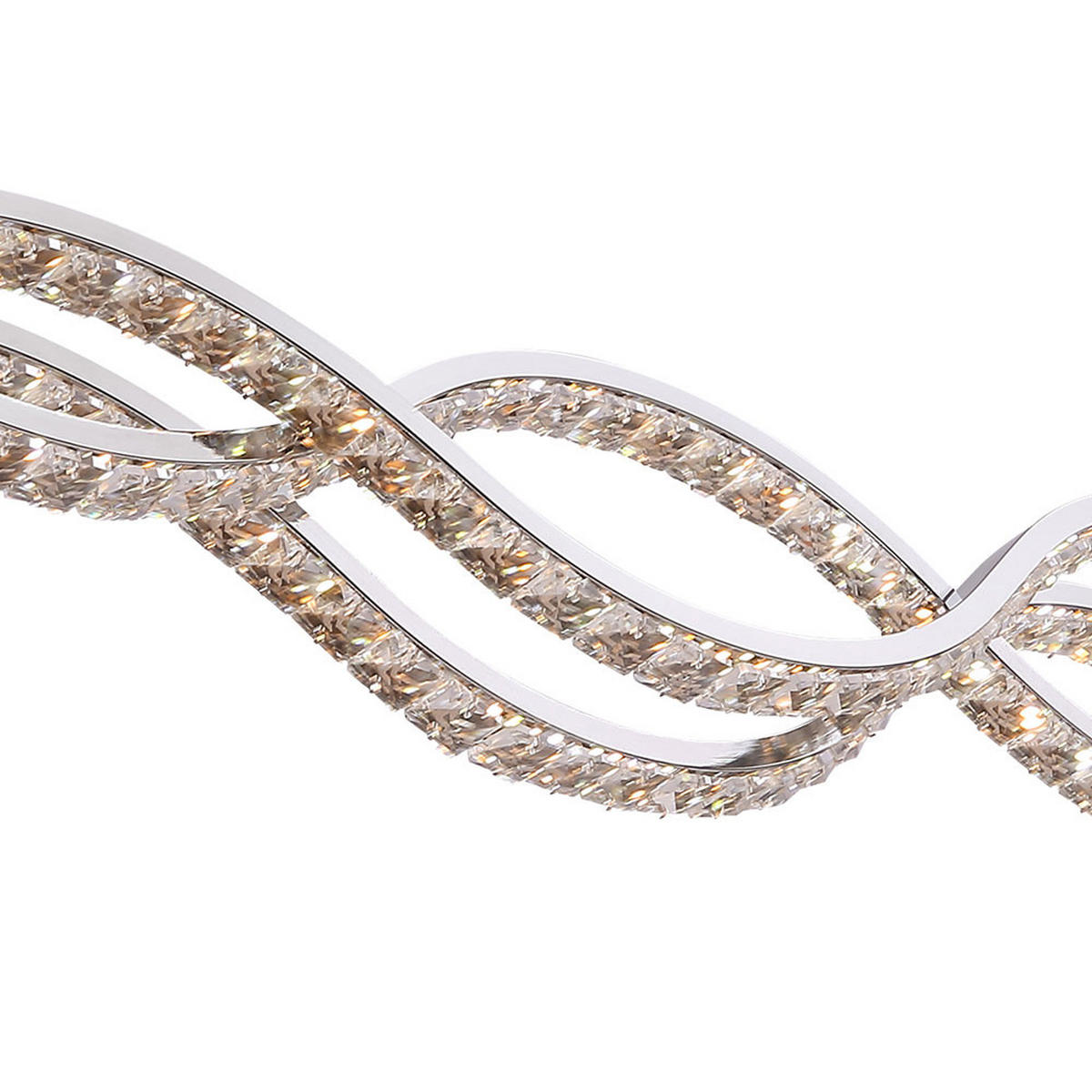 LED HÄNGELEUCHTE Chrom Silber - Silberfarben, Glas (95/7/110cm) - Globo Lighting