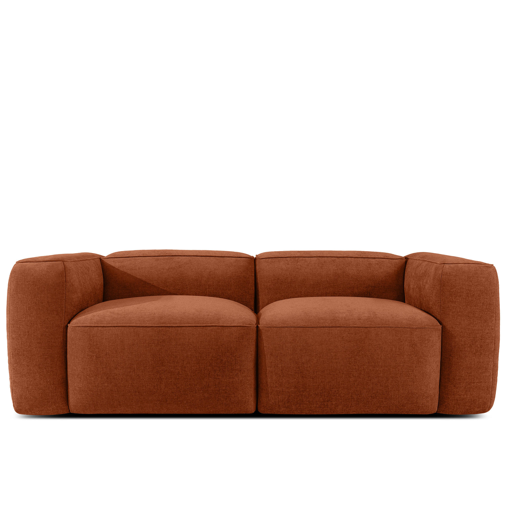 2-SITZER SOFA FUBBO, Rot - Rot, Holz/Holzwerkstoff (210/73/96cm) - KONSIMO®