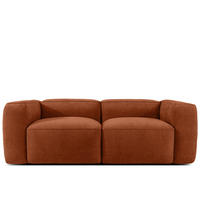 2-SITZER SOFA FUBBO, Rot - Rot, Holz/Holzwerkstoff (210/73/96cm) - KONSIMO®