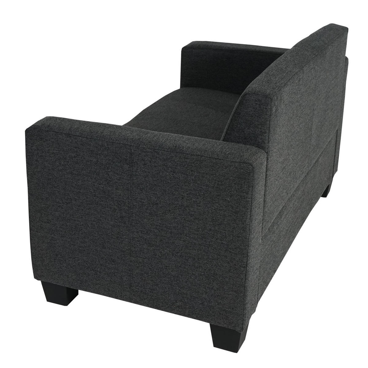 2-SITZER SOFA COUCH LOUNGESOFA Anthrazit - Anthrazit, Textil (136/76/72cm) - MCW