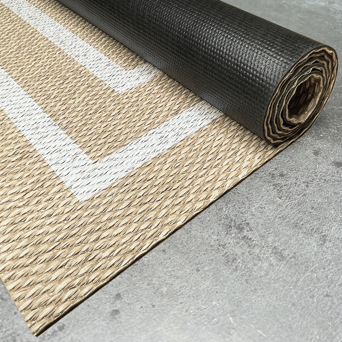 TEPPICH Premium en Vinyle 3 Weiße Rechtecke 60x90 cm - Weiß, Kunststoff (60/90cm) - STORESDECO