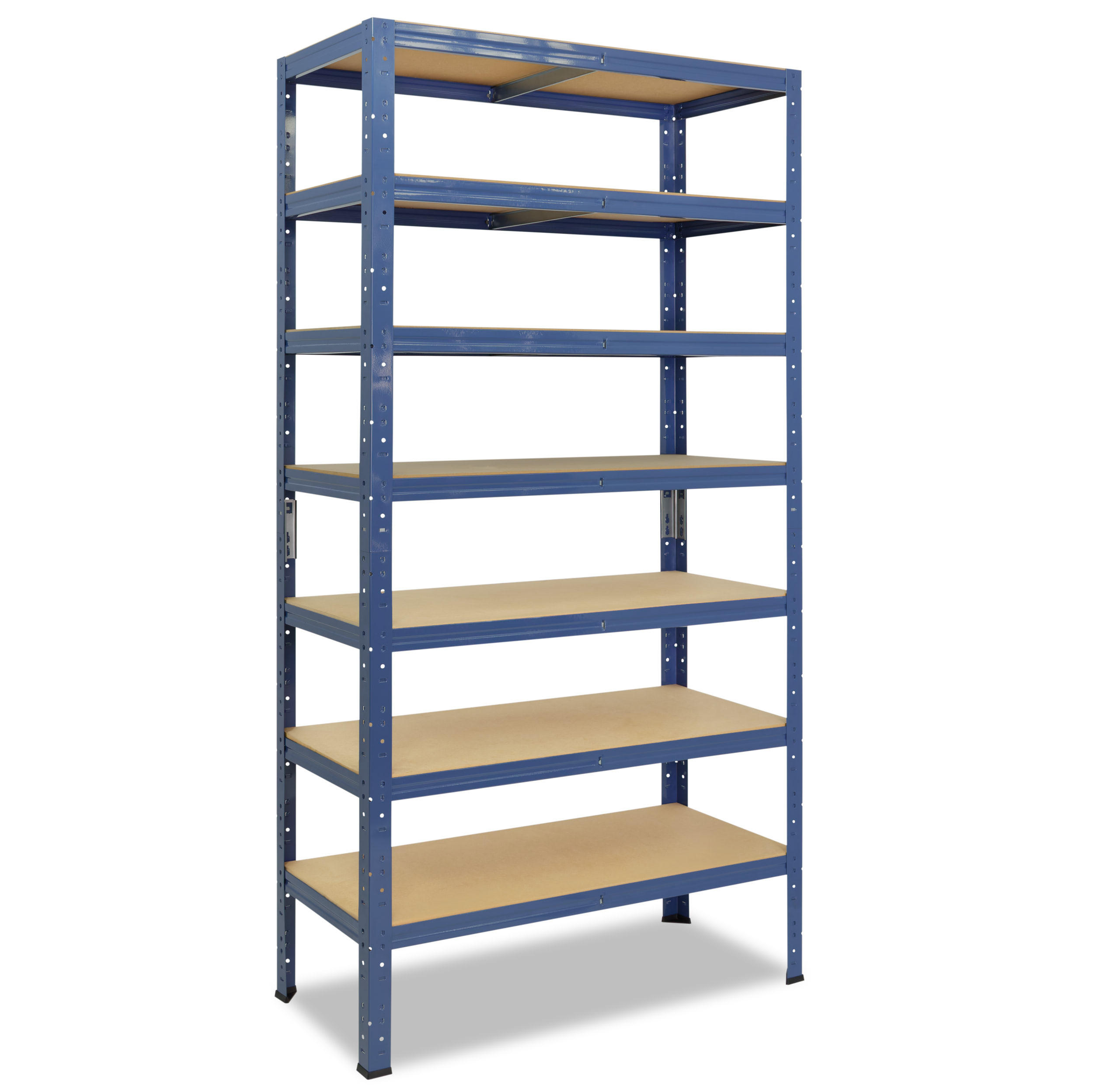 SCHWERLASTREGAL HOME 230x80x40 cm in blau mit 7 Böden und 125 kg Traglast pro Boden - Blau, Metall (80/230/40cm) - shelfplaza