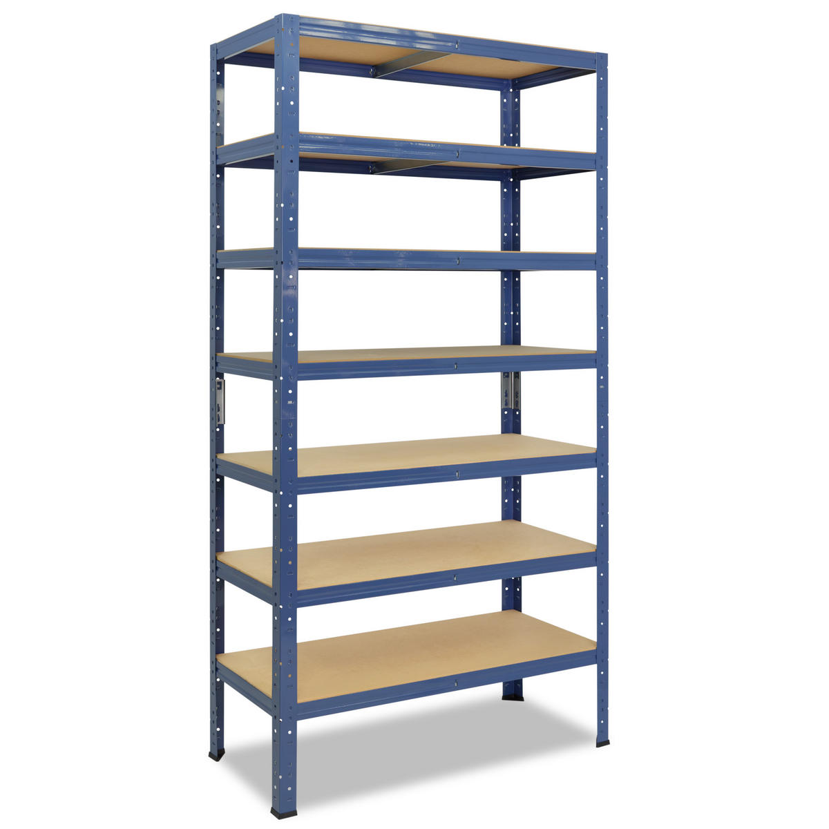 SCHWERLASTREGAL HOME 230x110x50 cm in blau mit 7 Böden und 125 kg Traglast pro Boden - Blau, Metall (110/230/50cm) - shelfplaza