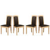ESSZIMMERSTUHL - Set 4x Roma 8 sonoma, zetta 294  - Braun/Sonoma Eiche, Holz (45/96/41cm) - Leaf Design