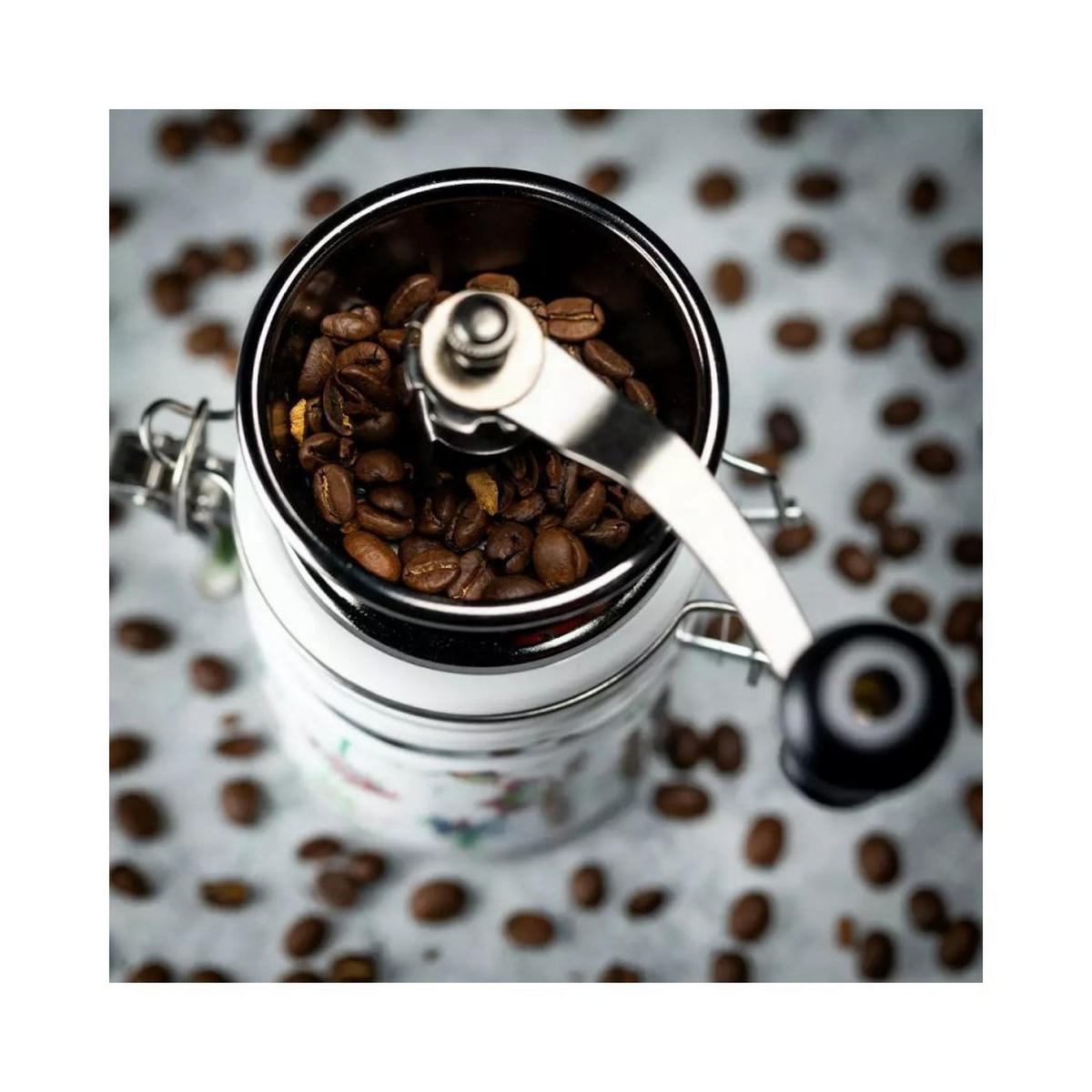 KAFFEEMÜHLEN Weiß 8/8/14 cm KH4145 - Weiß, Metall (8/14/8cm) - Kinghoff 