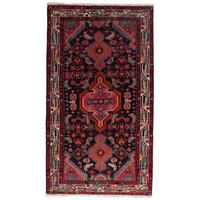 ORIENTTEPPICH handgeknüpft Assadabad Blau 171/97 cm Schurwolle - Blau, Textil (97/171cm) - Looma