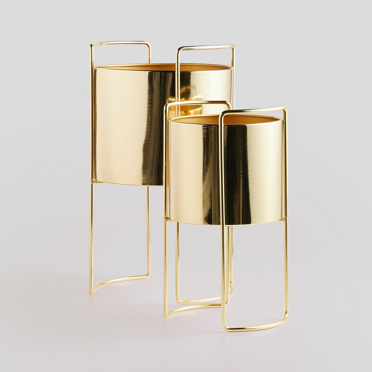 BLUMENTOPFABDECKUNG Zenaria - Goldfarben, Metall (30/50cm) - home&you