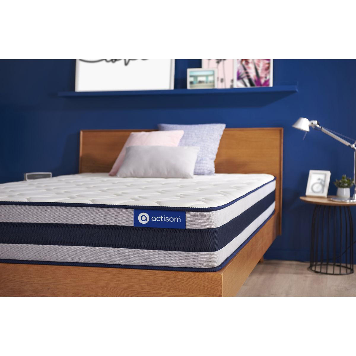 MATRATZE Actiflex ergo Taschenfederkern und Memory-Schaum 100 x 190 cm h4 - Weiß, Textil (100/190cm) - ACTISOM