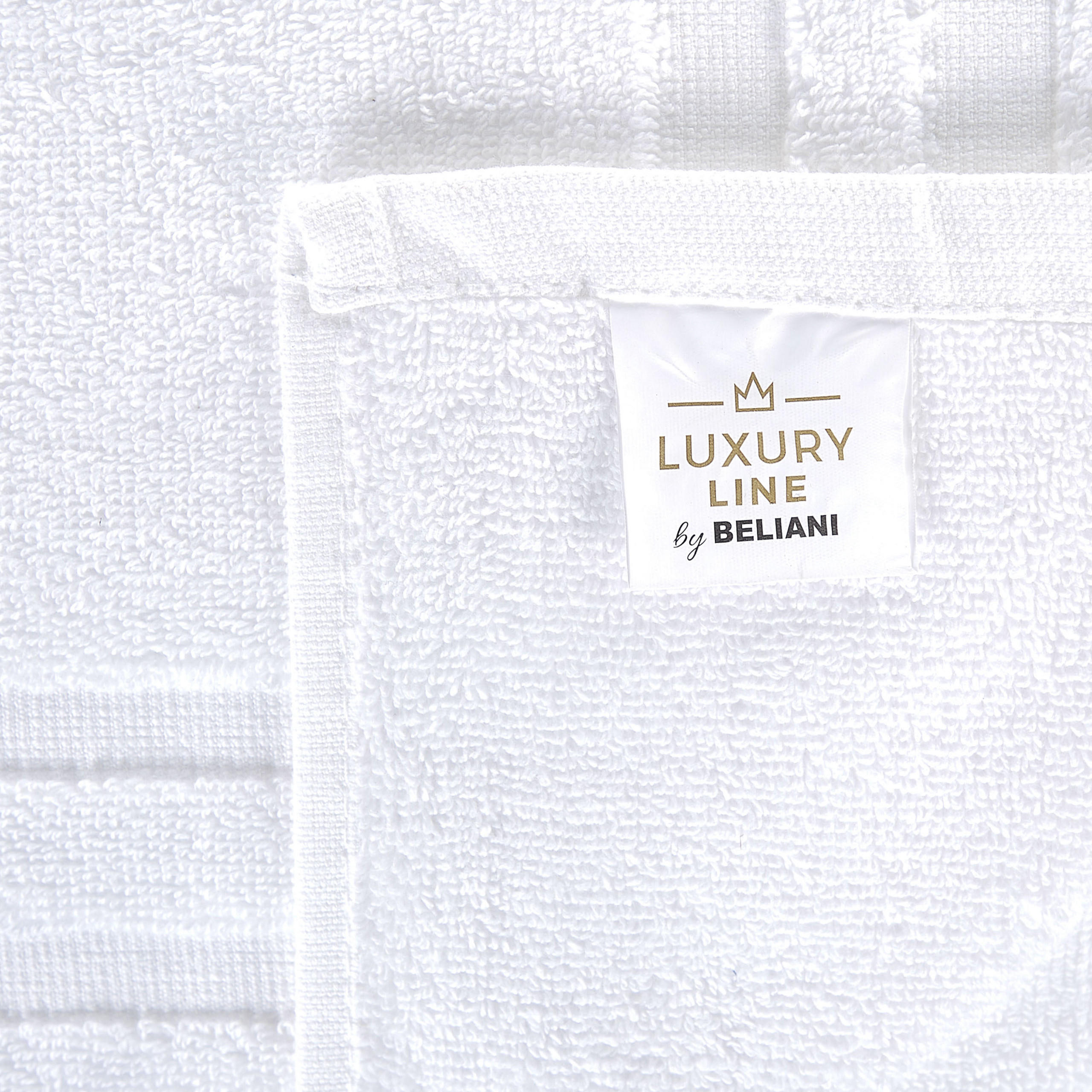 BADEHANDTUCH 9-teilig Weiß Atiu - Weiß, Textil (70/140cm) - Beliani