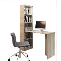PSACÍ STŮL B-1 s regálem Dub Sonoma - Sonoma dub, kompozitní dřevo (50/125/183cm) - Kier Furniture