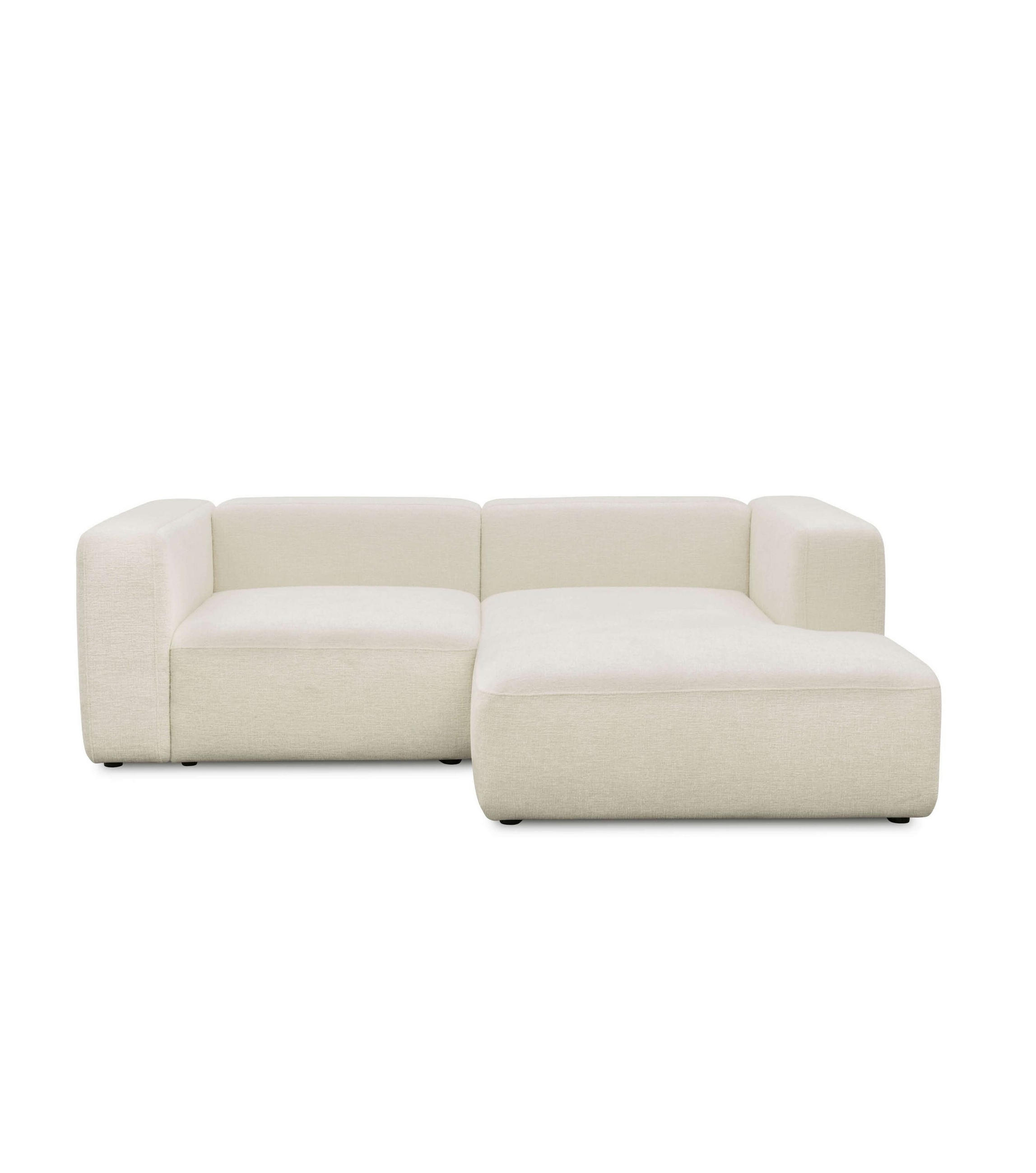 ECKSOFA modular Cubo 3-Sitzer - Beige, Textil (226/179cm) - Mokebo
