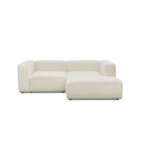 ECKSOFA modular Cubo 3-Sitzer - Beige, Textil (226/179cm) - Mokebo