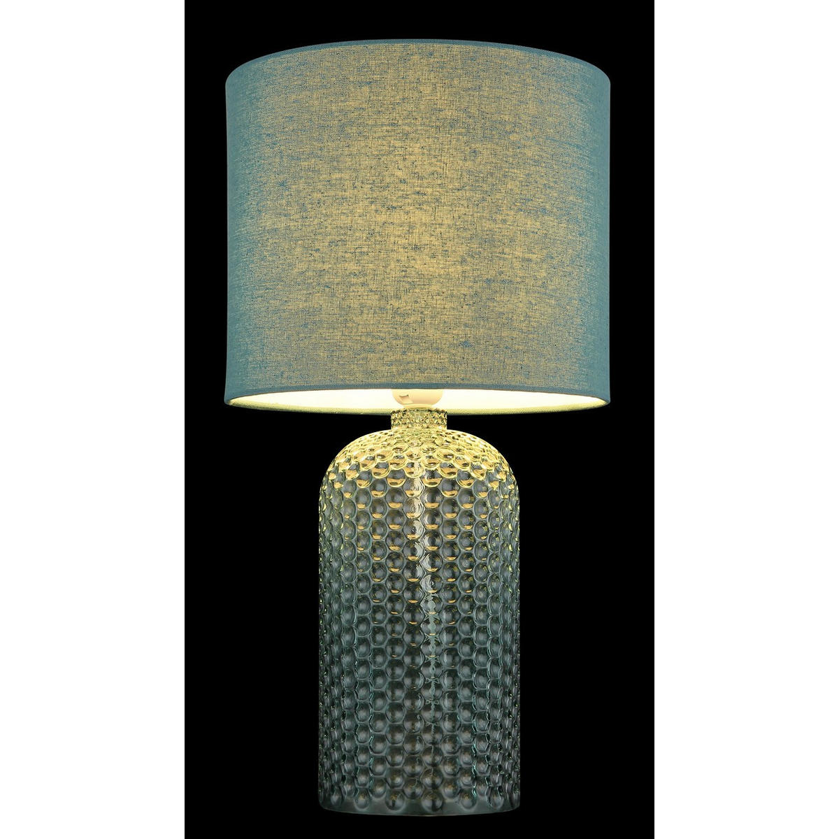 TISCHLEUCHTE Glas Textil Blassgrün - Grün, Glas (26.5/26.5/50cm) - Globo Lighting